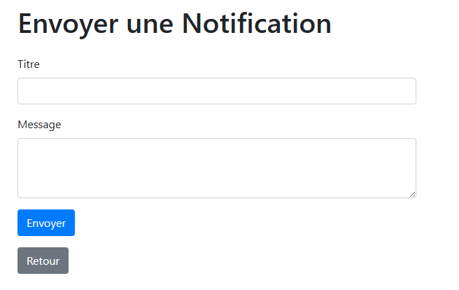 Envoyer une notification